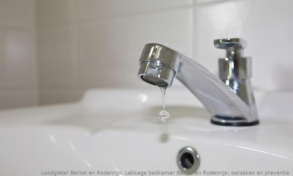 Lekkage badkamer Berkel en Rodenrijs: oorzaken en preventie